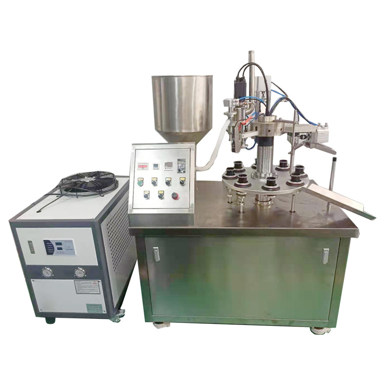 RPE-P30 Semi auto plastic soft tube filling sealing machine 
